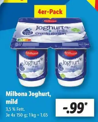 Lidl Milbona Joghurt mild Angebot