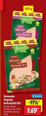 Lidl Vemondo Veganer Aufschnitt XXL Angebot