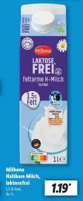 Lidl Milbona Haltbare Milch, laktosefrei Angebot