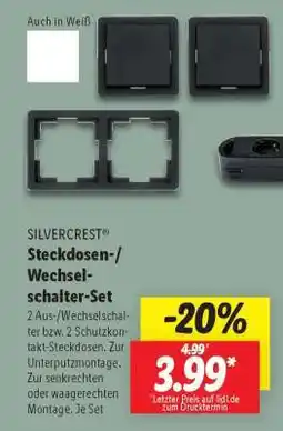 Lidl SILVERCREST Steckdosen-/Wechselschalter-Set Angebot