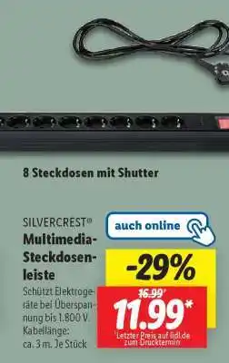 Lidl SILVERCREST Multimedia-Steckdosenleiste Angebot