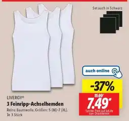 Lidl 3 Feinripp-Achselhemden Angebot