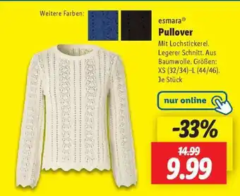 Lidl esmara Pullover Angebot