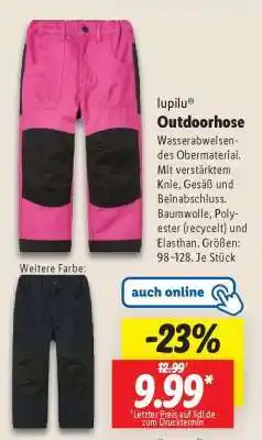 Lidl lupilu Outdoorhose Angebot