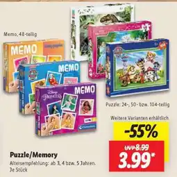 Lidl Puzzle/Memory Angebot