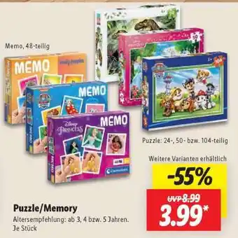 Lidl Puzzle/Memory Angebot
