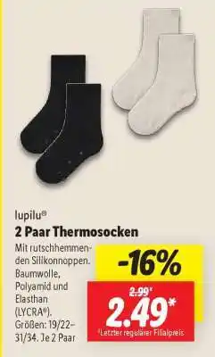 Lidl lupilu 2 Paar Thermosocken Angebot