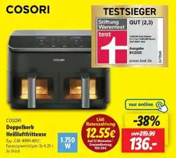 Lidl COSORI Doppelkorb Heißluftfritteuse Angebot