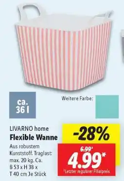 Lidl LIVARNO home Flexible Wanne Angebot