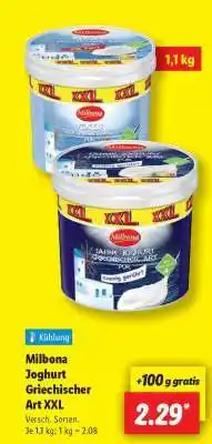 Lidl Mibona Joghurt Griechischer Art XXL Angebot