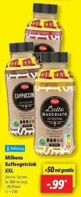 Lidl Milbona Kaffeegetränk XXL Angebot