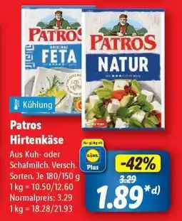 Lidl Patros Hirtenkäse Angebot