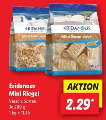 Lidl Eridanous Mini Riegel Angebot