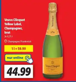 Lidl Veuve Clicquot Yellow Label, Champagner, brut Angebot