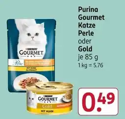 Rossmann Purina Gourmet Katze Perle oder Gold Angebot