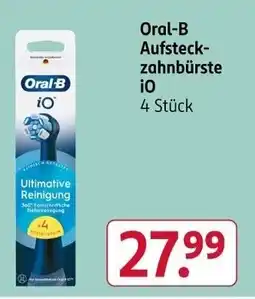 Rossmann Oral-B Aufsteck- zahnbürste iO Angebot