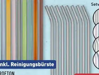 Aldi Nord Crofton Glas-Trinkhalme Angebot