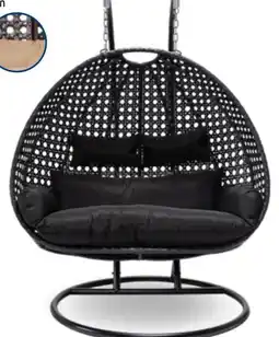 Aldi Nord Home Deluxe Polyrattan-Hängesessel Twin Angebot
