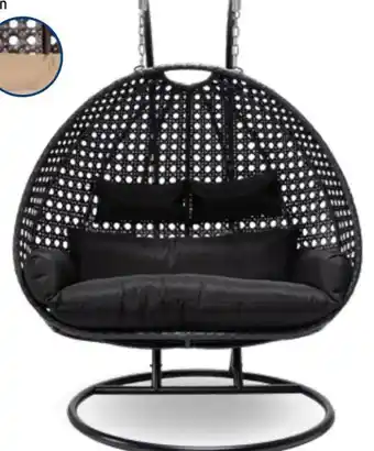 Aldi Nord Home Deluxe Polyrattan-Hängesessel Twin Angebot