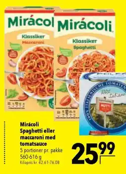 CITTI Markt Miracoli Spaghetti eller maccaroni med tomatsauce Angebot