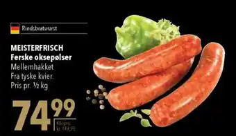 CITTI Markt MEISTERFRISCH Ferske oksepølser Angebot