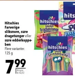 CITTI Markt Hitschies Farverige sliksnore, sure dragetunger eller sure edderkoppe- ben Angebot