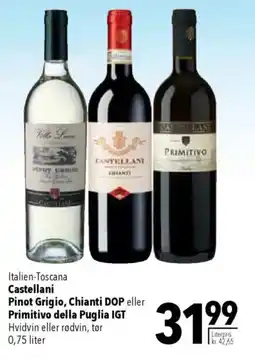 CITTI Markt Castellani Pinot Grigio, Chianti DOP eller Primitivo della Puglia IGT Angebot