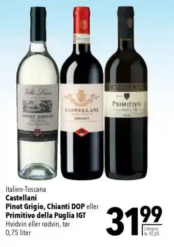 CITTI Markt Castellani Pinot Grigio, Chianti DOP eller Primitivo della Puglia IGT Angebot
