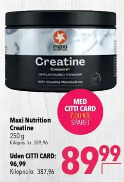 CITTI Markt Maxi Nutrition Creatine Angebot