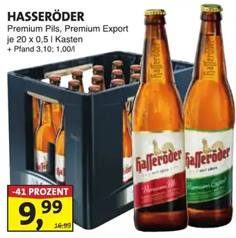 Lösch Depot HASSERÖDER Premium Pils, Premium Export Angebot