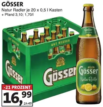 Lösch Depot GÖSSER Natur Radler Angebot
