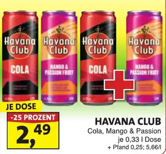 Lösch Depot HAVANA CLUB Cola, Mango & Passion Angebot