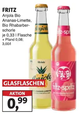 Lösch Depot FRITZ Anjola Bio Ananas-Limette, Bio Rhabarberschorle Angebot