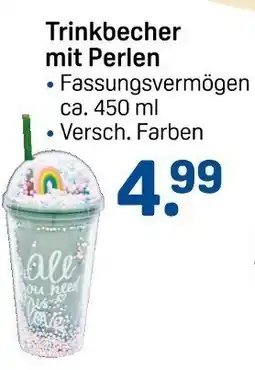 Rossmann Trinkbecher mit Perlen Angebot