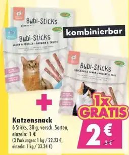 Mäc Geiz Bubi-Sticks Katzensnack Angebot