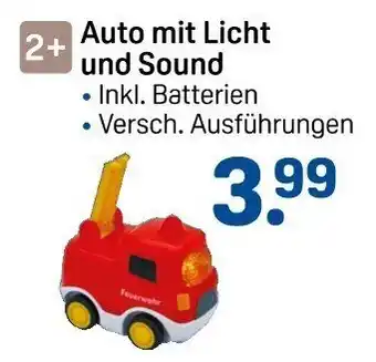 Rossmann Auto mit Licht und Sound Angebot