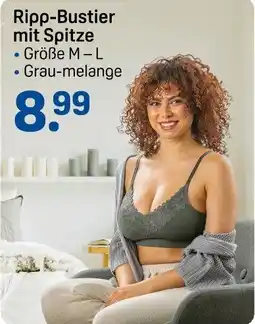 Rossmann Ripp-Bustier mit Spitze Angebot