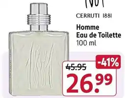 Rossmann CERRUTI 1881 Homme Eau de Toilette Angebot