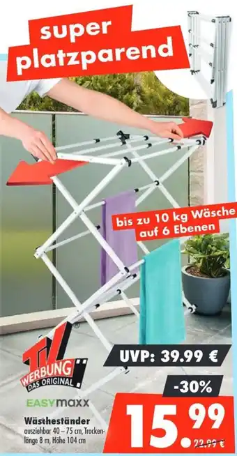 Mäc Geiz easymaxx Wäscheständer Angebot