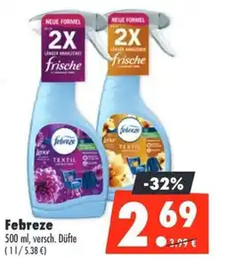 Mäc Geiz Febreze Angebot
