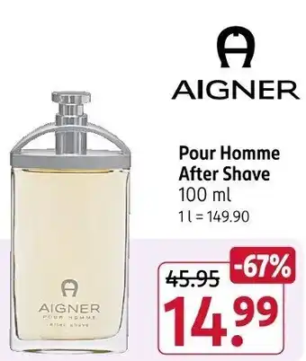 Rossmann AIGNER Pour Homme After Shave Angebot
