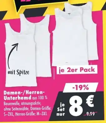 Mäc Geiz Damen-/Herren- Unterhemd Angebot