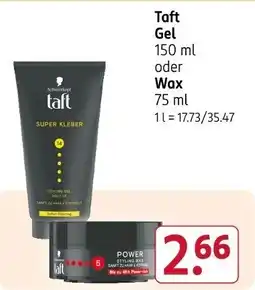 Rossmann Taft Gel oder Wax Angebot