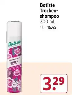Rossmann Batiste Trocken- shampoo Angebot