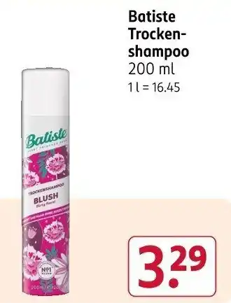 Rossmann Batiste Trocken- shampoo Angebot