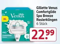 Rossmann Gillette Venus Comfortglide Spa Breeze Rasierklingen Angebot