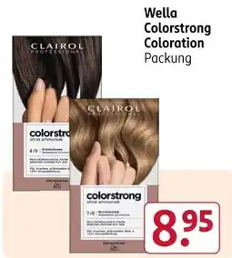 Rossmann Wella Colorstrong Coloration Packung Angebot