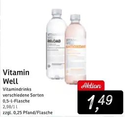 KONSUM Vitamin Well Vitamindrinks Angebot