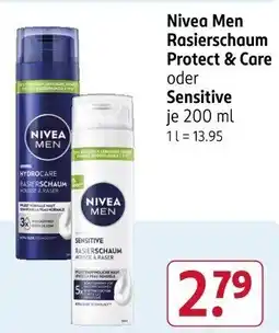 Rossmann Nivea Men Rasierschaum Protect & Care oder Sensitive Angebot