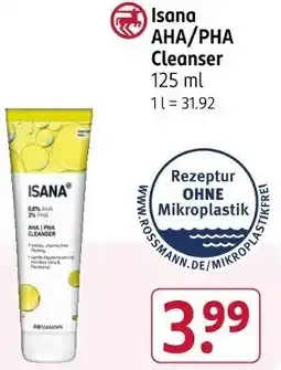 Rossmann Isana AHA/PHA Cleanser Angebot